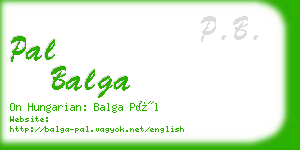 pal balga business card